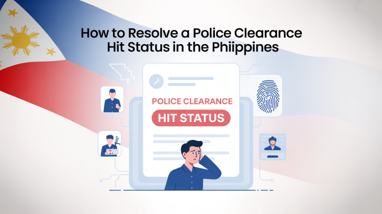 How to Resolve a Police Clearance HIT Status in the Philippines